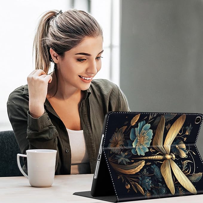 Case for Galaxy Tab A9 Plus ， Auto Sleep/Wake Multi-Angle Viewing Slim Folio Stand Cover for Samsung Galaxy Tab A9+/A9 Plus 11 Inch 2023 (SM-X210/X216/X218) Magic Mushrooms Fungus