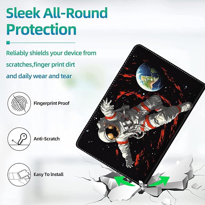 Case for iPad (A16) 11th Generation 11 Inch (2025) for iPad 10th Generation 10.9 Inch (2022) Slim Folding Stand Cover with Auto Wake/Sleep Watercolor Sea Turtle