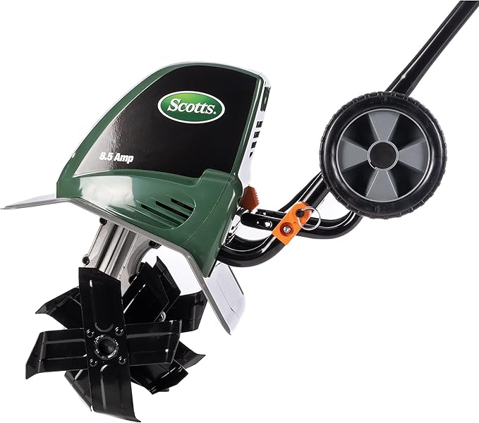 Scotts Outdoor Power Tools TC70001S Electric Tiller, 11-Inch, 8.5-Amp, Green