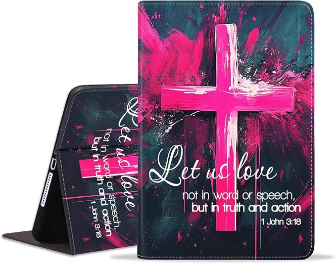 Case for Samsung Galaxy Tab A9 Plus 11 Inch 2023 Model (SM-X210/X216/X218) Premium PU Leather Stand Folio Cover with Auto Sleep/Wake Abstract Colorful Dog