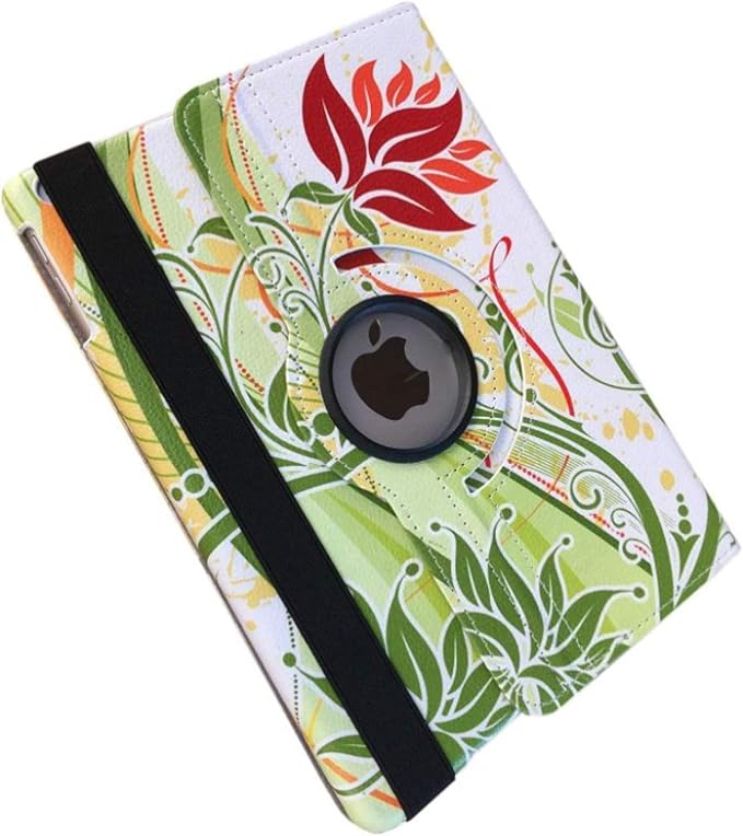Case for iPad Air 1st Generation Models A1474 A1475A1476 360 Rotating Stand with Wake Up/Sleep Function Also for iPad 6th 5th Air2nd Generation 9.7 inch case (Art Flower)
