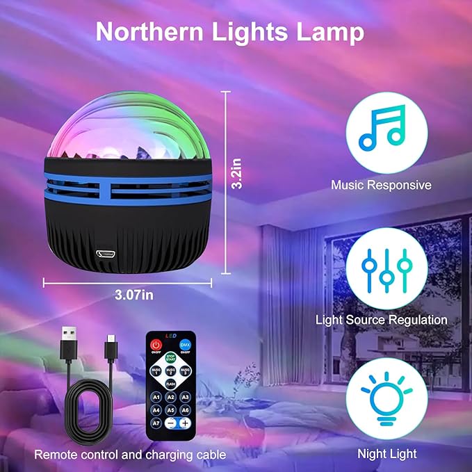 MAXROCK Galaxy Projector,Black Hole Projector with Remote Control for Adults Bedroom Decoration, Party, Nebula Lamp Night Light for Kid Gifts