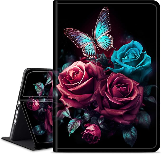 Case for 7 All-New Kindle Paperwhite (12th Generation 2024) and Kindle Colorsoft Signature Edition CoverSlim PU Leather Smart Cases with Auto Wake/Sleep-Black Cat Night Sky