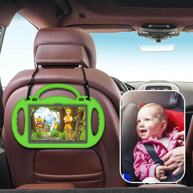 Kid-Proof Case for 8 Inch Tablet(12th/10th Generation 2024/2022/2020 Release) - Durable Shockproof Protective Cover with Shoulder Strap for 8 Plus Tablet Not for iPad Samsung Tablet Black