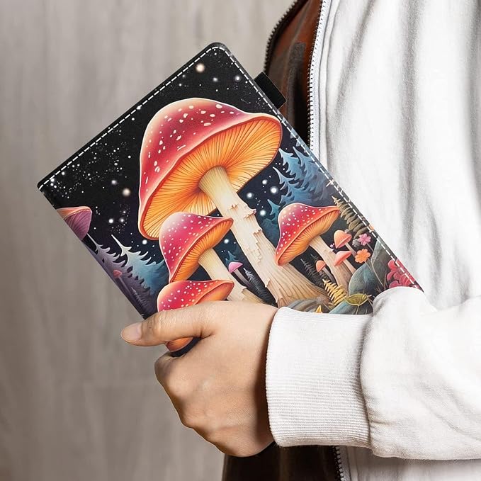 Case for Amazon Kindle Fire HD 8/Fire HD 8 Plus Tablet (12th/10th Generation 2024/2022/2020 Release) - PU Leather Folio Cover with Smart Auto Wake/Sleep Bald Eagle