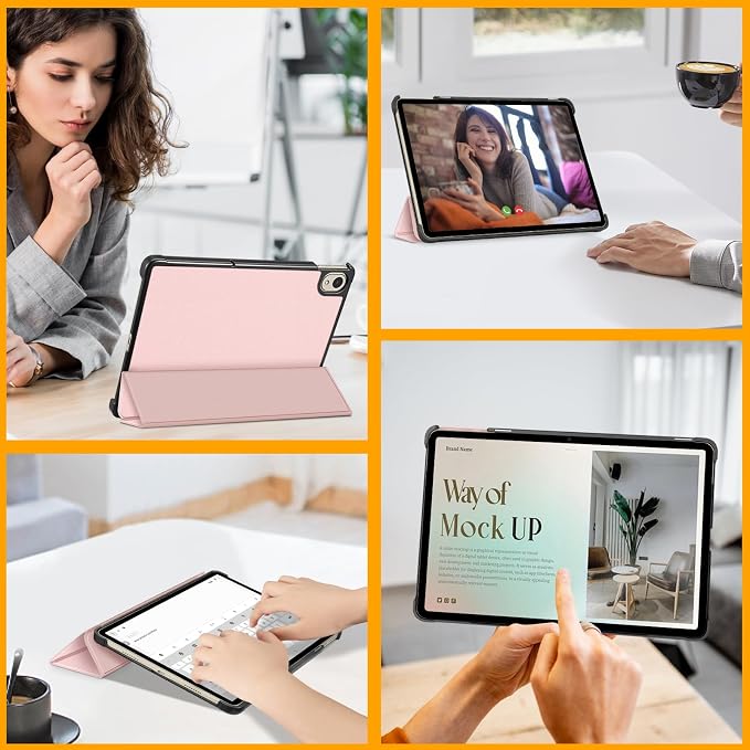 Fintie Slim Case for Onn. 11 Inch Tablet Pro (2024 Model 100146660) | Premium Vegan Leather Lightweight Hard Shell Stand Cover Compatible with Onn Pro 11 Gen4 Tablet Black