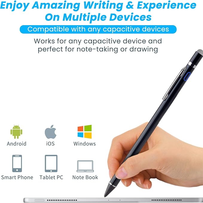 Stylus Pens for HP Envy X360 Convertible 2 in 1 Laptop EDIVIA Digital Pencil with 1.5mm Ultra Fine Tip Stylus Pen for HP Envy X360 Convertible 2 in 1 Laptop Black