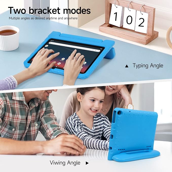 Kids Case for Onn 10.1 2022 Gen3 ShockproofHandle StandBlue | Kid‑friendlyLight Weight Shock Proof Cover CASE for Walmart Onn 10.1 Gen 3 tablet 2022 ReleaseModel:100071485