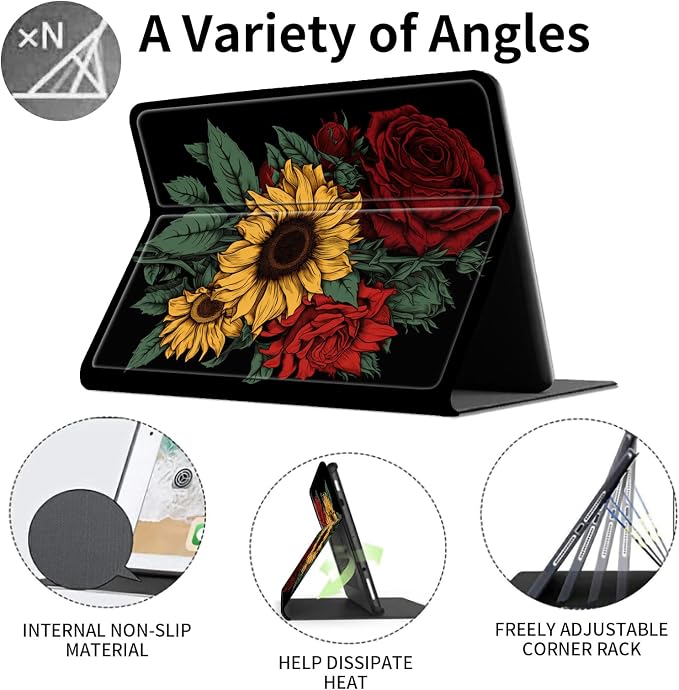 Case for 7 All-New Kindle Paperwhite (12th Generation 2024) and Kindle Colorsoft Signature Edition CoverSlim PU Leather Smart Cases with Auto Wake/Sleep-Black Cat Night Sky