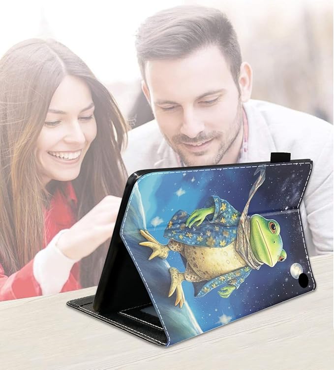 Case for Amazon Kindle Fire HD 8/Fire HD 8 Plus Tablet (12th/10th Generation 2024/2022/2020 Release) Slim PU Leather Cover with Card Slot &amp Auto Wake/Sleep African American Women