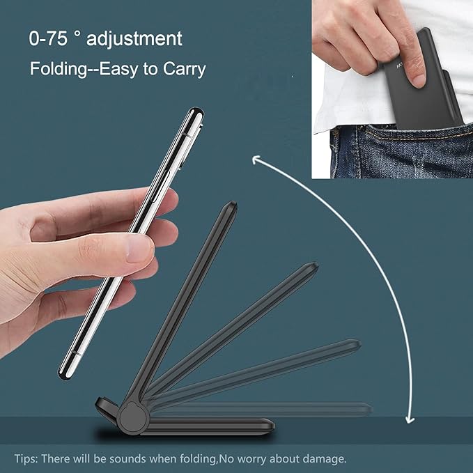 2 in 1 Wireless Charger,Foldable 20W Fast Wireless Charging Stand Compatible with iPhone 16/16 Pro/15/14/13/12/X/AirPods,Dual Phone Induction Charge Station for Samsung,Pixel,Xperia,LG(No Plug)