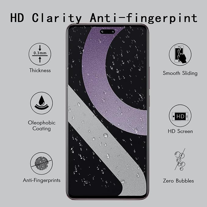 [4 Pack] Tempered Glass Screen Protector for Xiaomi Civi 2 | Tempered Glass Scratch Resistant Easy-Install Bubble Free Anti-Fingerprint