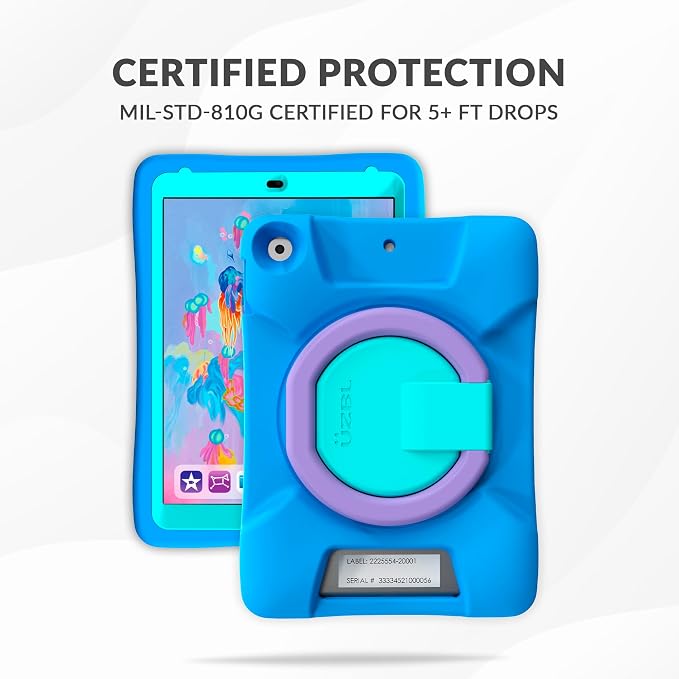 Cushy Kids Case for 2025 iPad 11th Gen A16 &amp 10th Gen 2022 10.9-inch - Built-in Screen Protector and Kickstand (1-Pack)