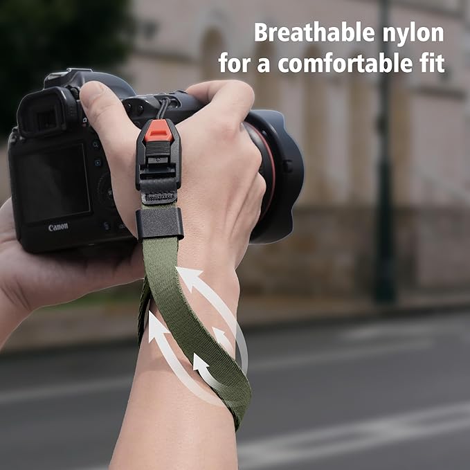 Manbily Camera Wrist Strap, Quick Release Camera Hand Strap for Photographers DSLR Mirrorless Digital Cameras