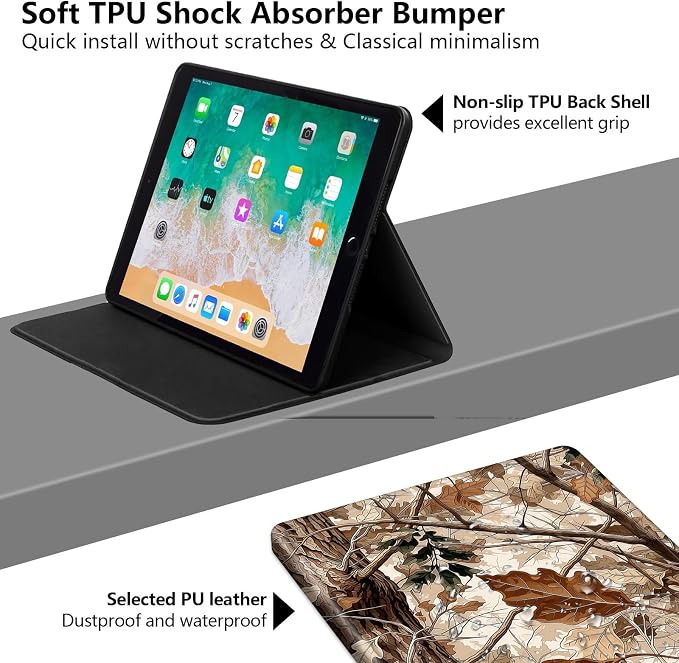 for iPad Air 13 Inch Case (M3/M2-2025/2024 Release) Slim iPad 13 Protective Case with Stand Hard Back Shell for iPad Air 13 Auto Wake/Sleep 1776 American Flag with Bullets