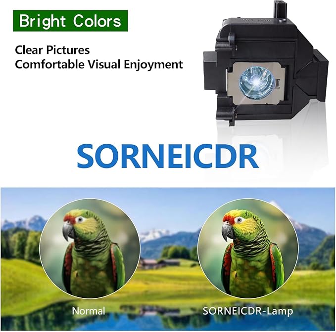 SORNEICDR ELP LP69 Replacement Projector Lamp Bulb Compatible with Epson PowerLite Home Cinema 5020ub 5030ub 5025ub 5020ube 5030ube 5010E 6030ub 6020UB 6010 4030 Projector Lamp Bulb Replacement