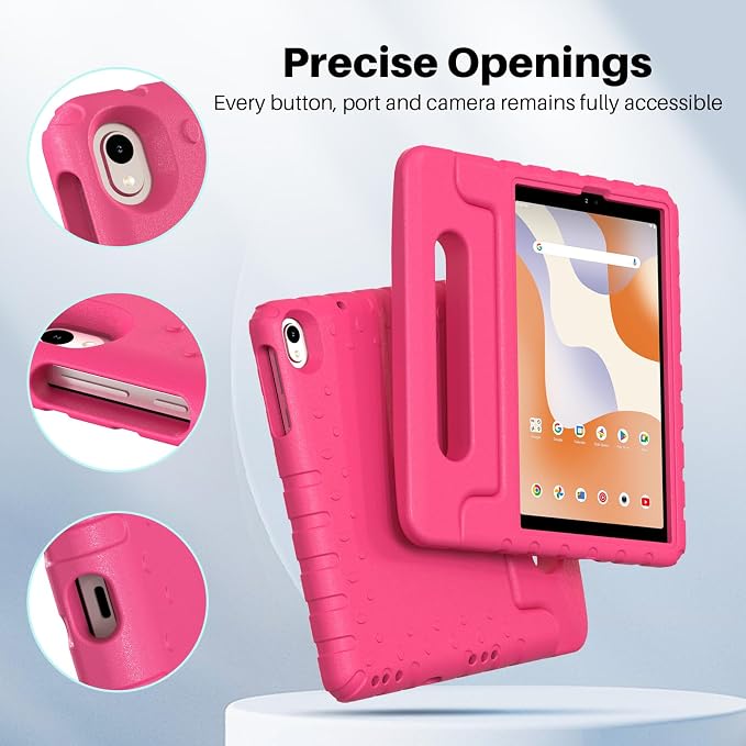 Kids Case for Onn 8 inch Tablet Case Gen 4 2024 (Model:100135923) | Foldable handle highly durable odorless and easy to install suitable for children's learning and play.