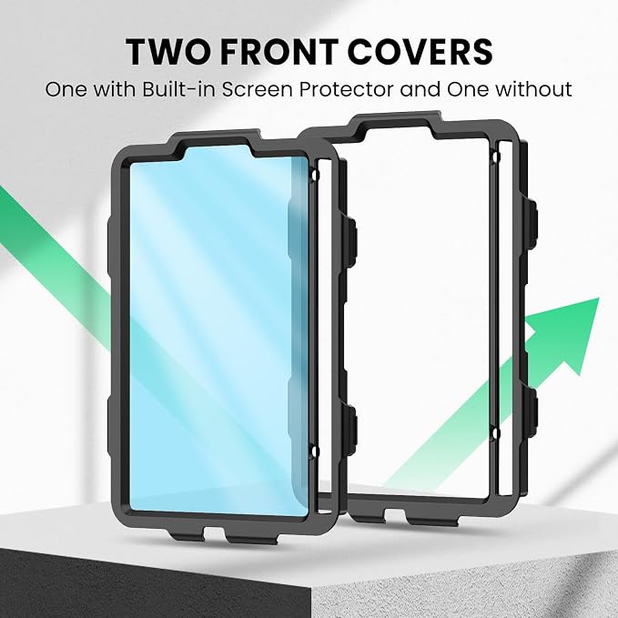 SEYMAC for iPad 9th/8th/7th Generation Case 10.2 2021-2019 Full-Body Shockproof Protective Case with Screen Protector Rotating Stand/Handle/Shoulder Strap for iPad 10.2 Blue/Black