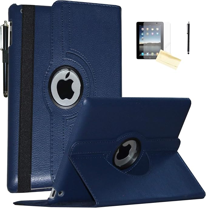 Case for iPad 10.2 inch for iPad 9th 8th 7th Generation Rotating Stand Smart Magnetic Auto Wake Up/Sleep Cover for A2602 A2603 A2604 A2605 MK2L3LL/A MK2P3LL/A MK673LL/A (Black)