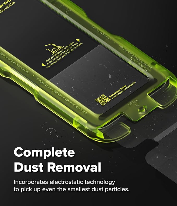 Ringke for Samsung Galaxy A35 5G Screen Protector [Easy Slide 2 Pack] | Easy Installation with Alignment Tool Case Friendly Premium 9H Hardness Tempered Glass
