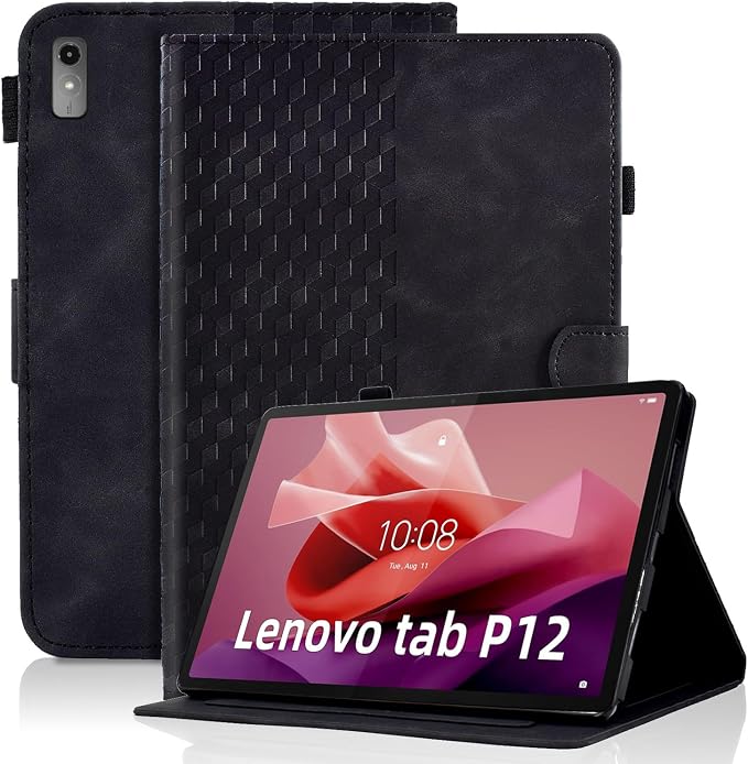 Case for Lenovo Tab M11/Tab K11 LTE 11 2024 Cover (Model:TB330FU) Magnetic PU Leather Folio Adjustable Stand Case Foldable Card Holder Multi-Angle Lenovo Tab M11Black