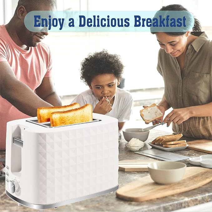 Seydere Toaster 2 Slices, Toasters Wide Slot, Bread Toaster with Cancel, Bagel, Defrost Function, Bagel Toasters with Removable Tray & 6 Temperature Settings, Beige