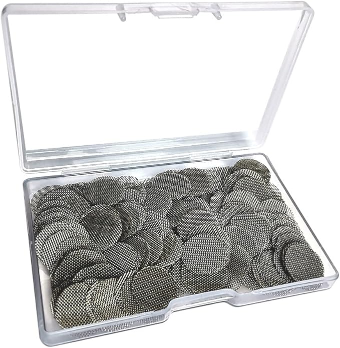 200pcs Stainless Steel Pipe Filters, 15mm/0.59 Inch Smoking Screens Pipe