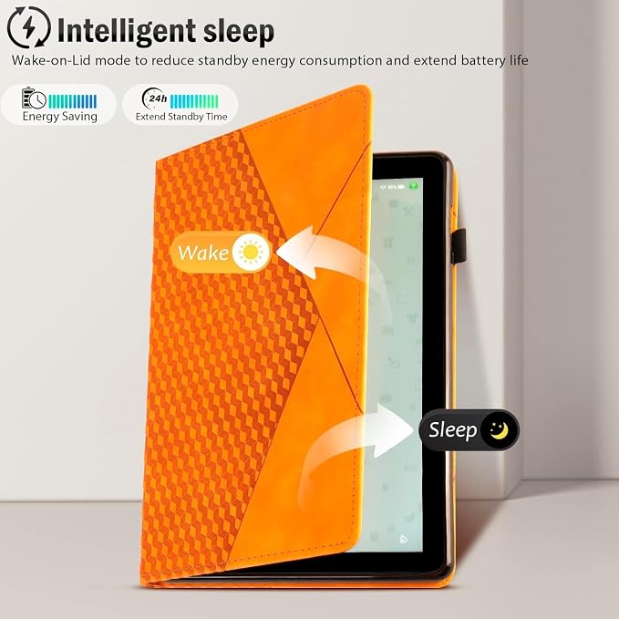 Case for FM 11 (13th Gen 2023) Multi-Angle Stand with Flexible Fixation Auto Wake/Sleep TPU Material (Brown)
