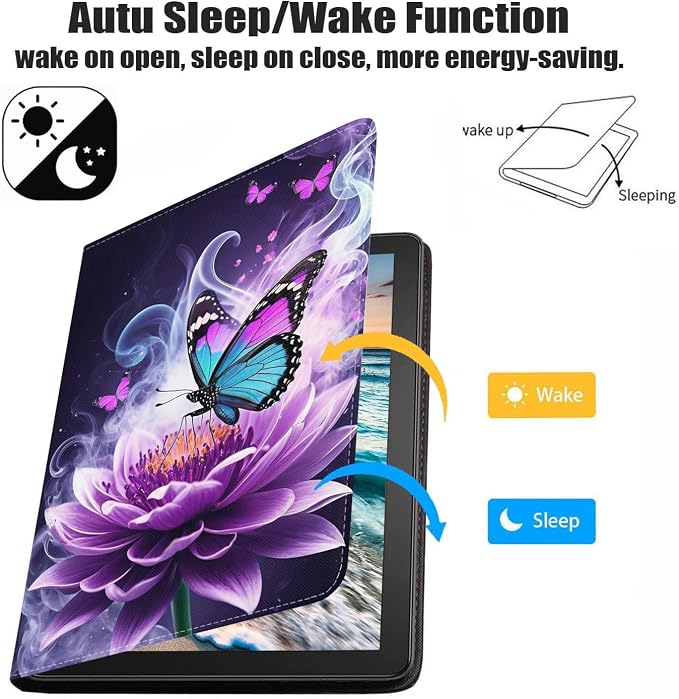 Case for Samsung Galaxy Tab S10 Plus 2024/ S9 Plus/ S9 FE Plus 5G 12.4 Inch 2023 Premium PU Leather Stand Folio Cover with Auto Sleep/Wake Abstract Colorful Dog