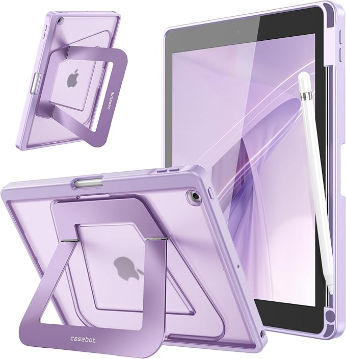 Fintie Shockproof Case for iPad 9th / 8th / 7th Generation 10.2 Inch | Slim Frosted Hard Back Cover Multi-Angle Viewing Built-in Kickstand &amp Pencil Holder Anti-Scratch Black
