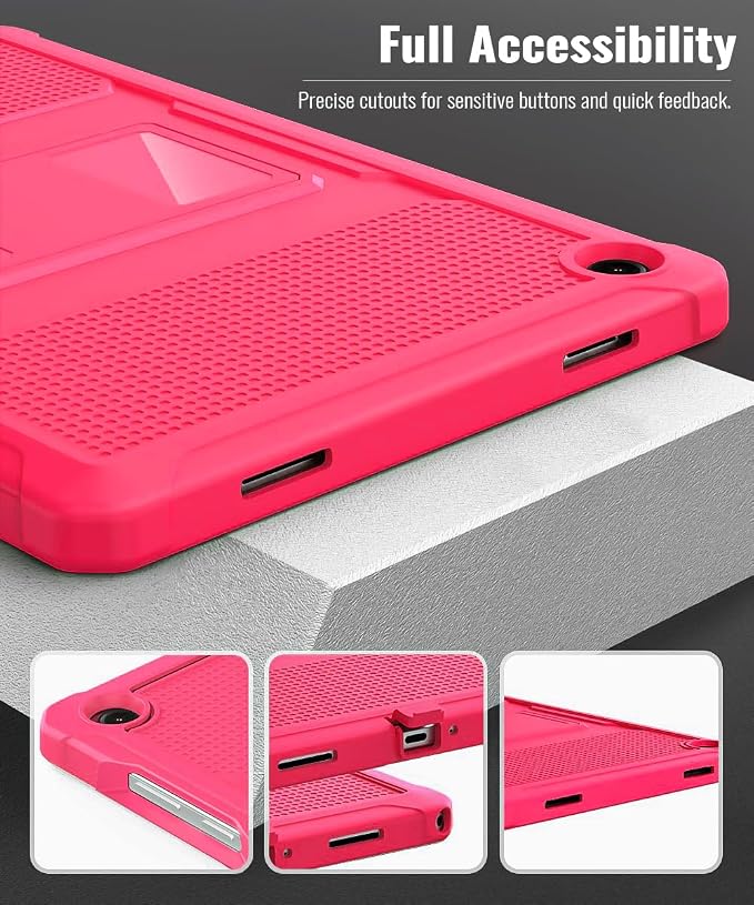 MoKo Shockproof Case Fit Samsung Galaxy Tab A11+ Plus/ A9+ 11 Inch | Full Body Rugged Stand Back Cover with Built-in Screen Protector for Galaxy Tab A11+/ A9+ Tablet Light Gray