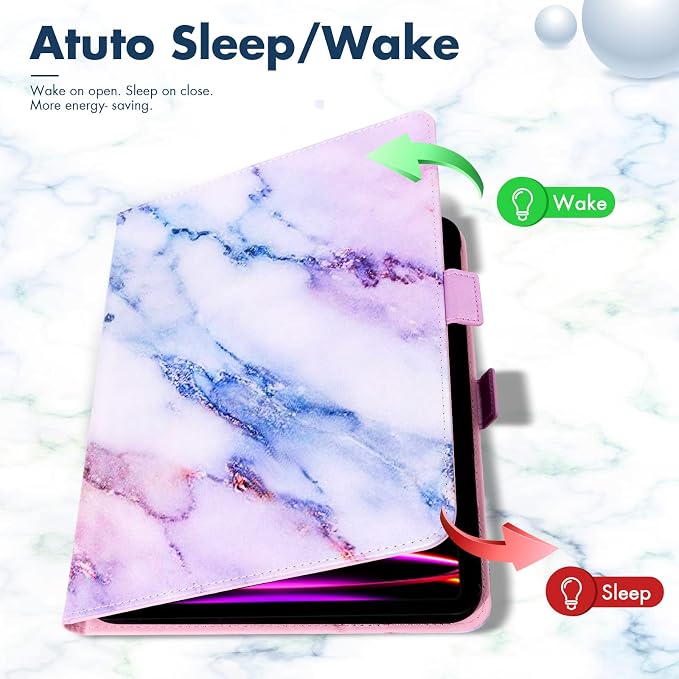 Dteck for iPad A16/10th Generation 10.9 Inch 2022 Case with Pencil HolderPremium PU Leather Folio Multiple Viewing Angles Stand Cover Auto Wake/Sleep Protective Tablet Cases for Women MenBookshelf
