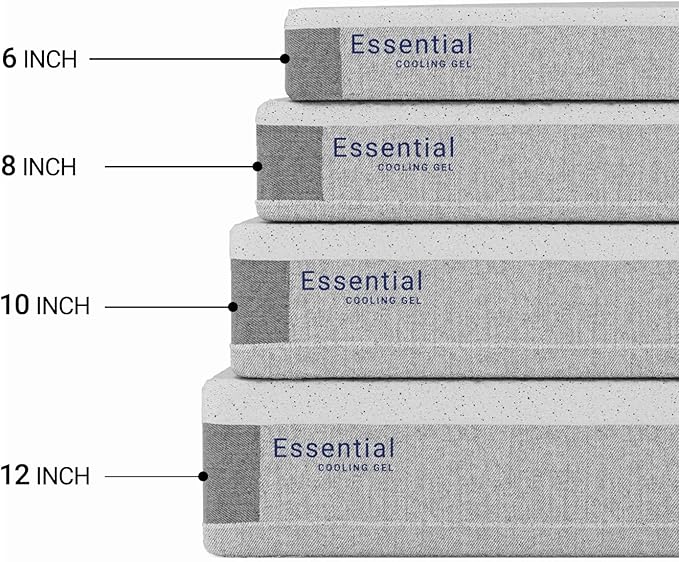 LIFEMENT Twin Mattress 12 Inch for Kids, Essential Cooling Gel Memory Foam | Medium Firm, Fiberglass Free, Pressure Relief | CertiPUR-US & Oeko-TEX Certified, Mattress in a Box