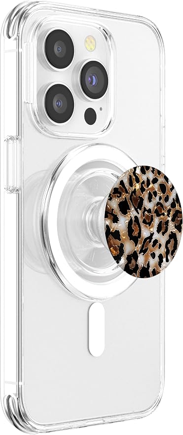 Leopard Drawing Illustration Cheetah Print Pattern PopSockets Adhesive PopGrip