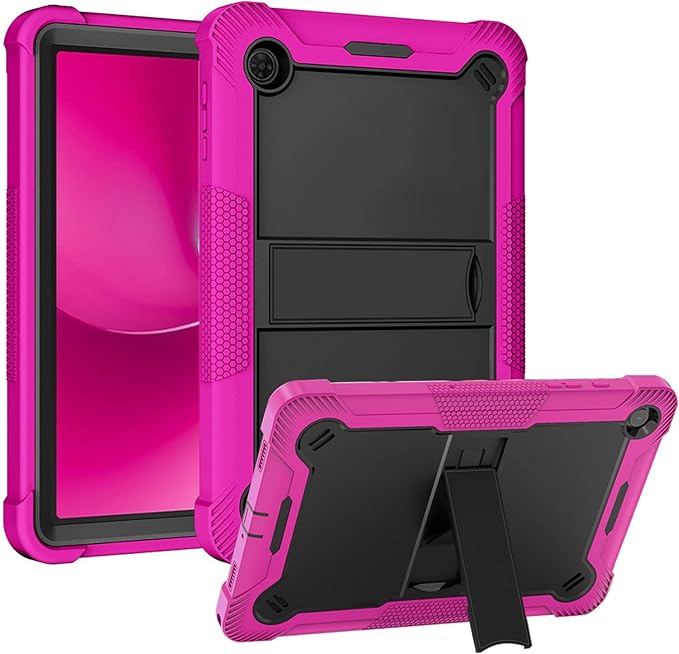 Case for T-Mobile REVVL Tab 2 Android 15 Tablet 10.1 inchHeavy Duty Shockproof Protective Cover with KickstandKids Friendly4 Corners Thicken ShockproofBlack