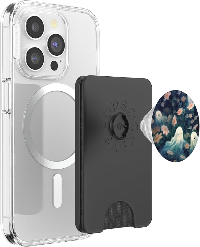 Aesthetic Floral Ghost Gifts Ghost In Wildflowers PopSockets Adhesive PopGrip
