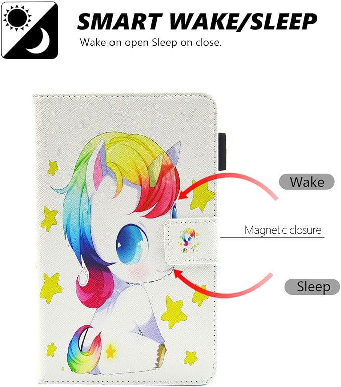 Case for Kindle Fire 7 TabletDteck Full Protective Flip Adjustable Stand Auto Wake/Sleep Smart Cover with Pencil Holder for Kindle Fire 7 Tablet 9th/7th/5th Generation 2019/2017/2015 ReleaseKing Dog