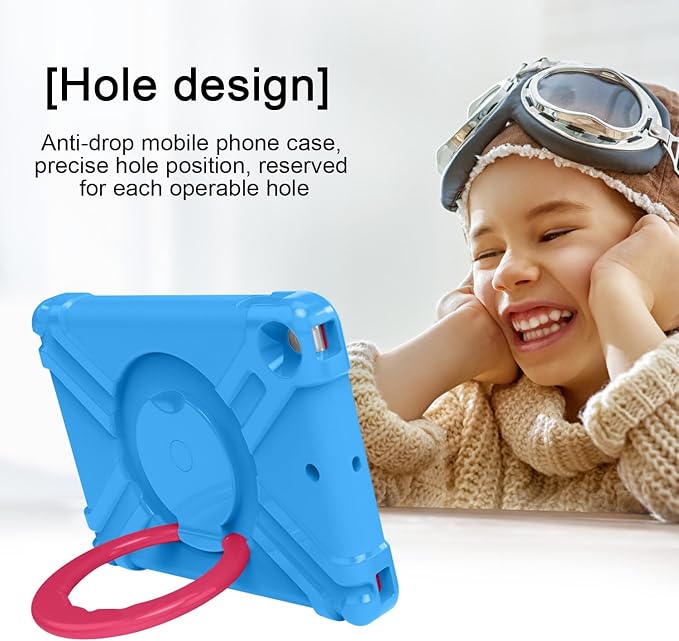 AKABEILA Compatible with Amazon Fire HD 8 2020/2022 Tablet Case，Rugged Kids Case with Stand Lightweight Shockproof Kids Friendly Tablet Cover Black