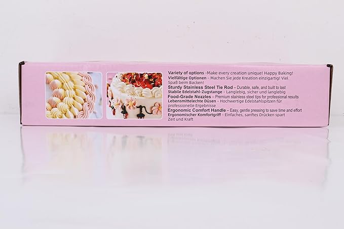 FACIACC Dessert Decorating Syringe Set, Stainless Frosting Piping Kit