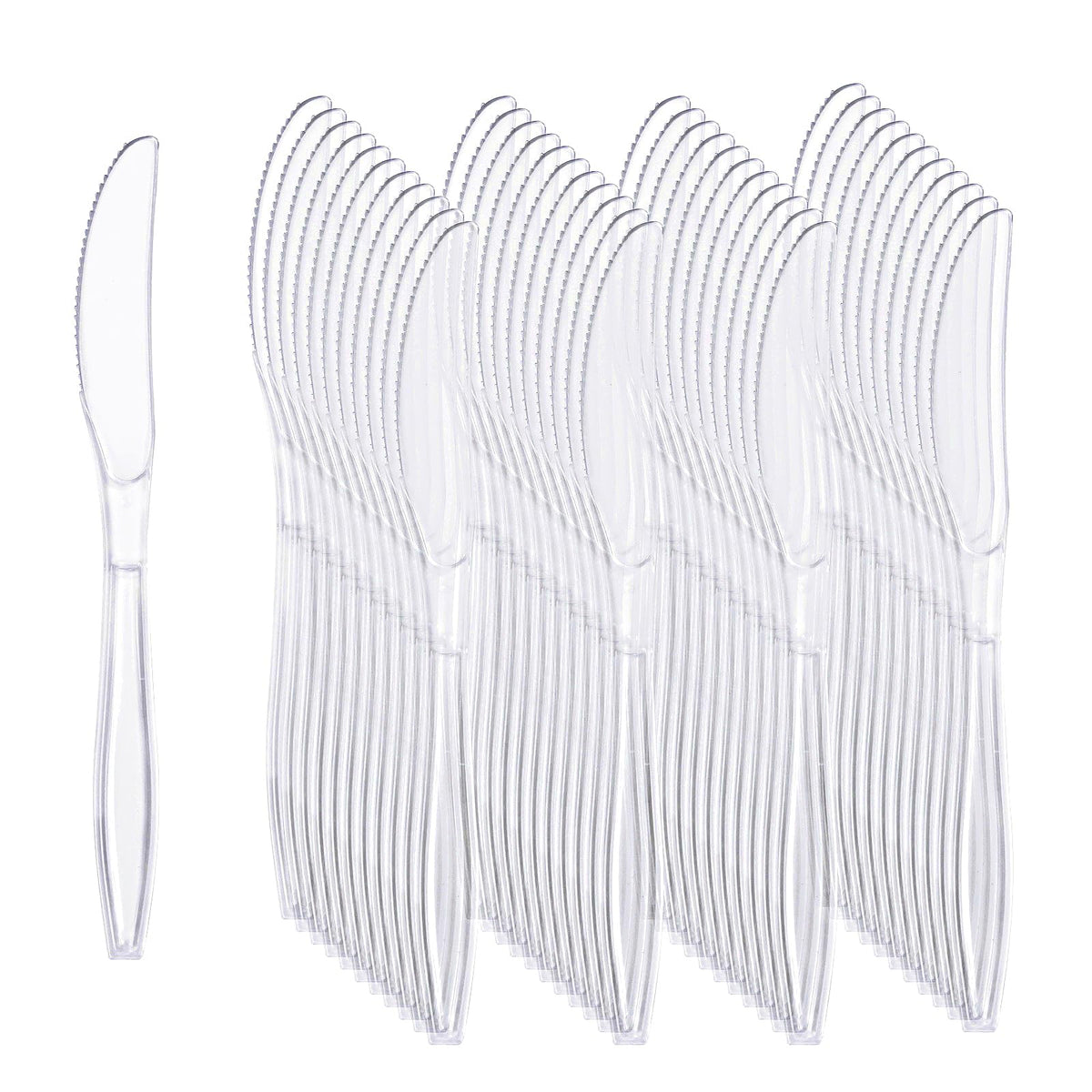 Liacere 360 Pieces Clear Plastic Spoons - Heavyweight Disposable Spoons-6.7inch Heavy Duty clear Cutlery - Plastic Utensils - Perfect for Chrismas Parties and Restaurants for Spring