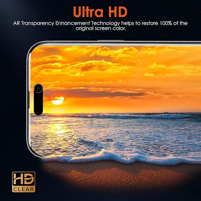 3 Pack Flexible Film Screen Protector for iPhone 12 Pro Max Non-breakable Soft TPU Hydrogel Film for iPhone 12 Pro Max Screen Protector Film (NOT Glass)