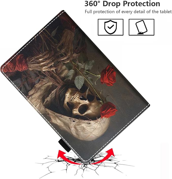 Case for Amazon Fire HD 8/Fire HD 8 Plus Tablet (12th/10th Generation 2024/2022/2020 Release) Premium PU Leather Cover with Auto Sleep Wake African Women