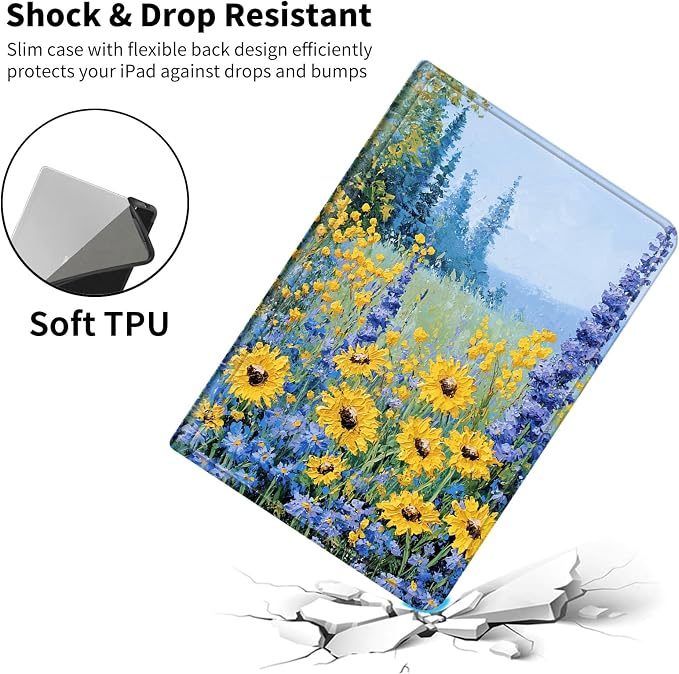 Case for iPad (A16) 11th Generation 11 Inch (2025)/ iPad 10th Generation 10.9 inch 2022Slim PU Leather Smart Cases Covers with Auto Wake/Sleep-Beast Roared