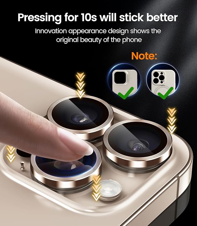 iGluz 2 Pack Anti-Reflection Camera Lens Protector for iPhone 17/16/16 Plus [98% Transmittance][1-Step Installation][Strong Adsorption] 9H Shatterproof Tempered Glass-Black