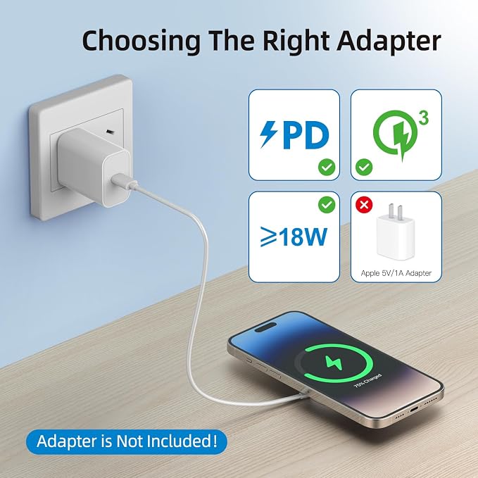 Magnetic Wireless Charger for iPhone 15W Fast Mag Safe Charger 2 Pack Charging Pad Compatible with iPhone 17/16/15/14/13/12 Series and Air - Pods 3/2/Pro 2/Pro Black