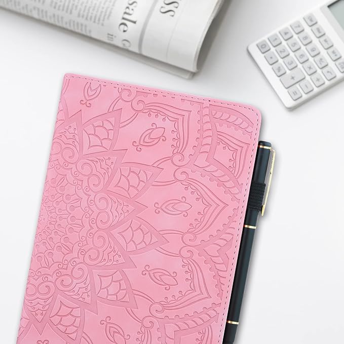 Dteck Case for Samsung Galaxy Tab S9 FE+ Plus 5G Tablet Case 12.4 2023 with Pencil HolderPU Leather Embossed Flower Cat Folio Multi-Angle Viewing Stand Shockproof Protective Tablet 12.4 CoverBlue
