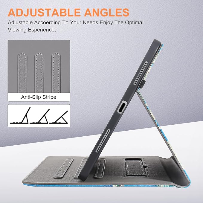 for iPad A16 Case 11 Inch 2025Cover for iPad 10th 11th Generation Case with Pencil HolderBlack