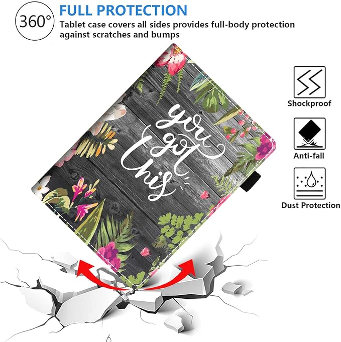 Case for Amazon Kindle Fire HD 10 &amp Fire HD 10 Plus Tablet (11th Generation 2021 Release) Premium PU Leather Stand Cover with Smart Auto Wake American Flag Deer