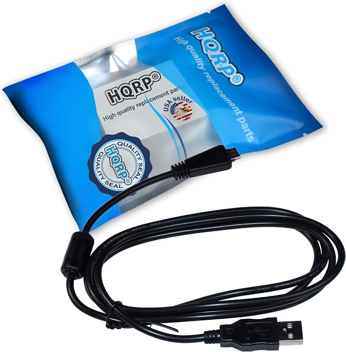 HQRP USB Data Cable Cord for Sony VMC-MD3 Cyber-Shot DSC-TX10 DSC-TX20 DSC-TX5 DSC-TX55 DSC-W560 DSC-W570 DSC-W580 DSC-HX100 DSC-T110 DSC-T99 Digital Camera