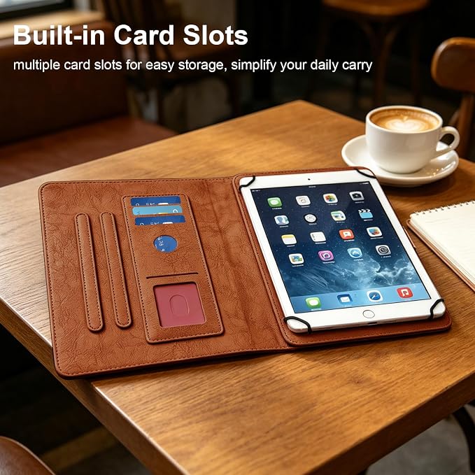 Dteck Universal Case (7.9 to 8.4) - Fold Stand Protective Flip Case for Apple iPad mini/Samsung Galaxy Tab 8.0 8.4 /Lenovo Tab 8 /onn. 100003561 8 Tablet Pro/Android Tablet 8 Inch (Blue Pink)